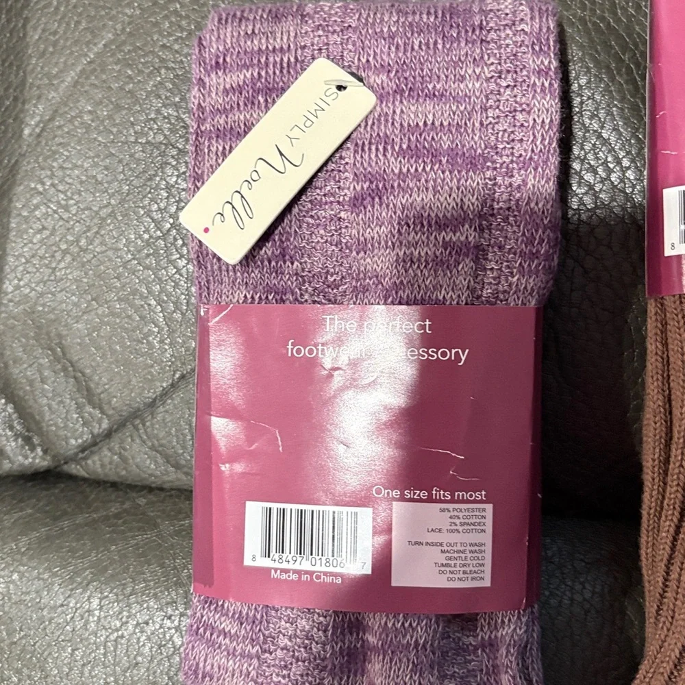 Simply Noelle set of two boot socks